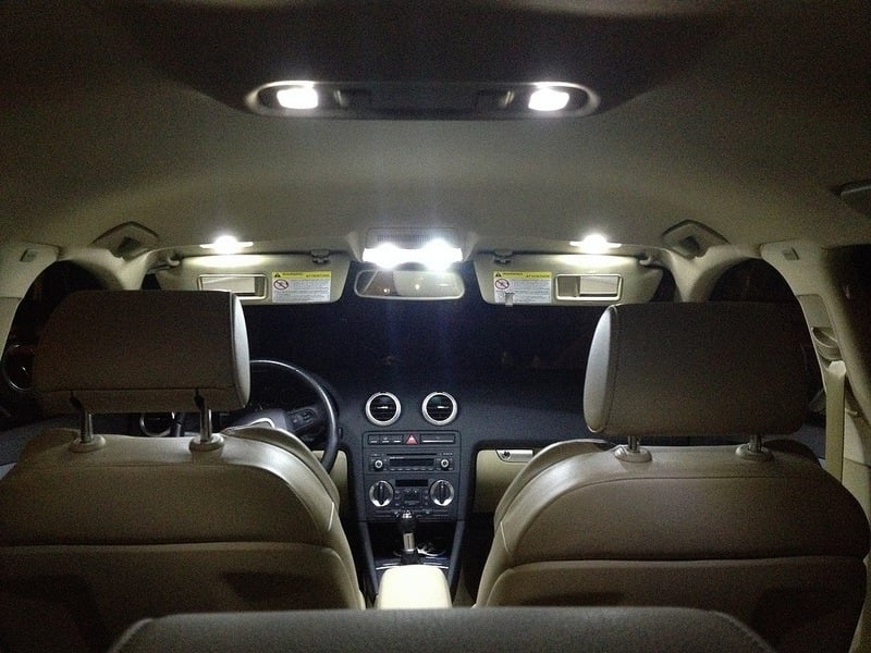 Image of 14pc Full Interior LED Kit - Error Free - Crisp White fits:  BMW E46 M3 Coupe / BMW E46 330Ci 