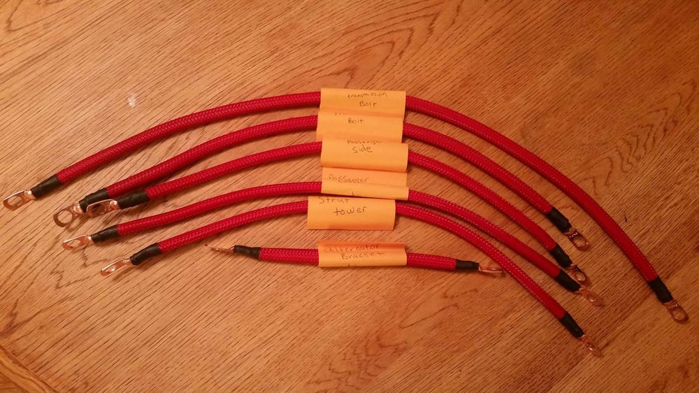 Upgraded wire, Red Sleeving/Black/Copper