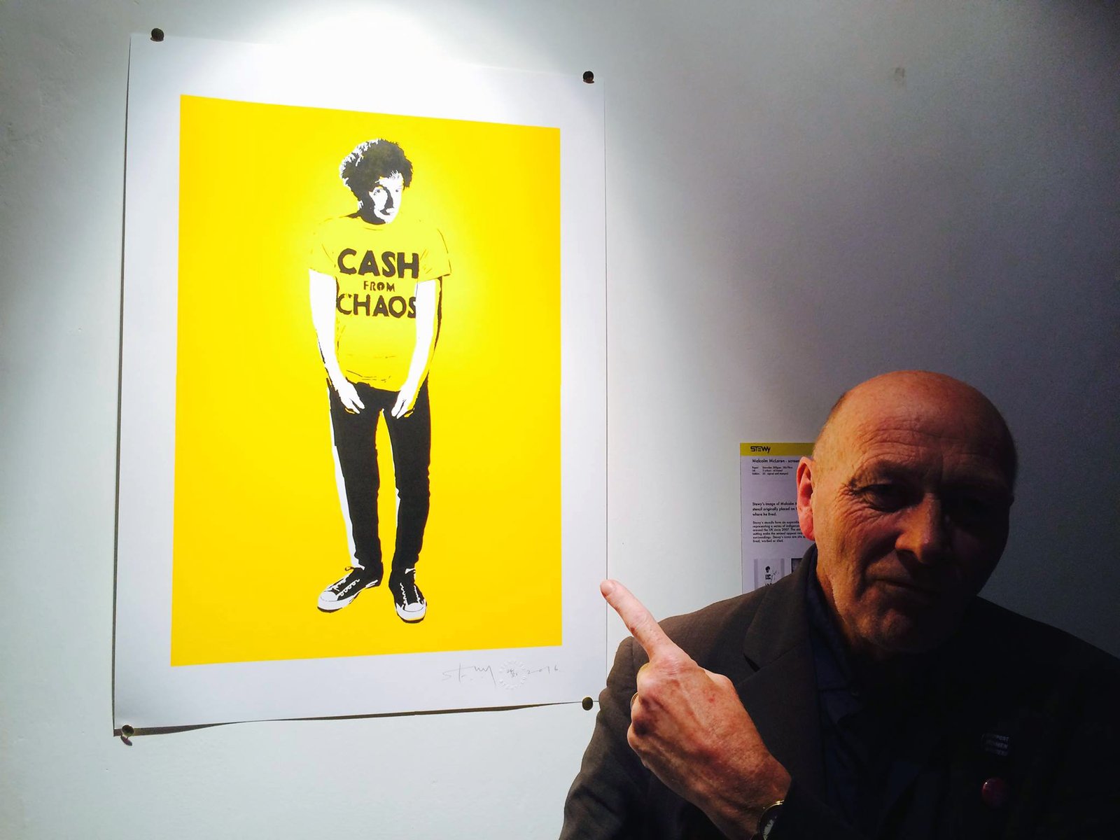 Malcolm McLaren - Screen print / stewy