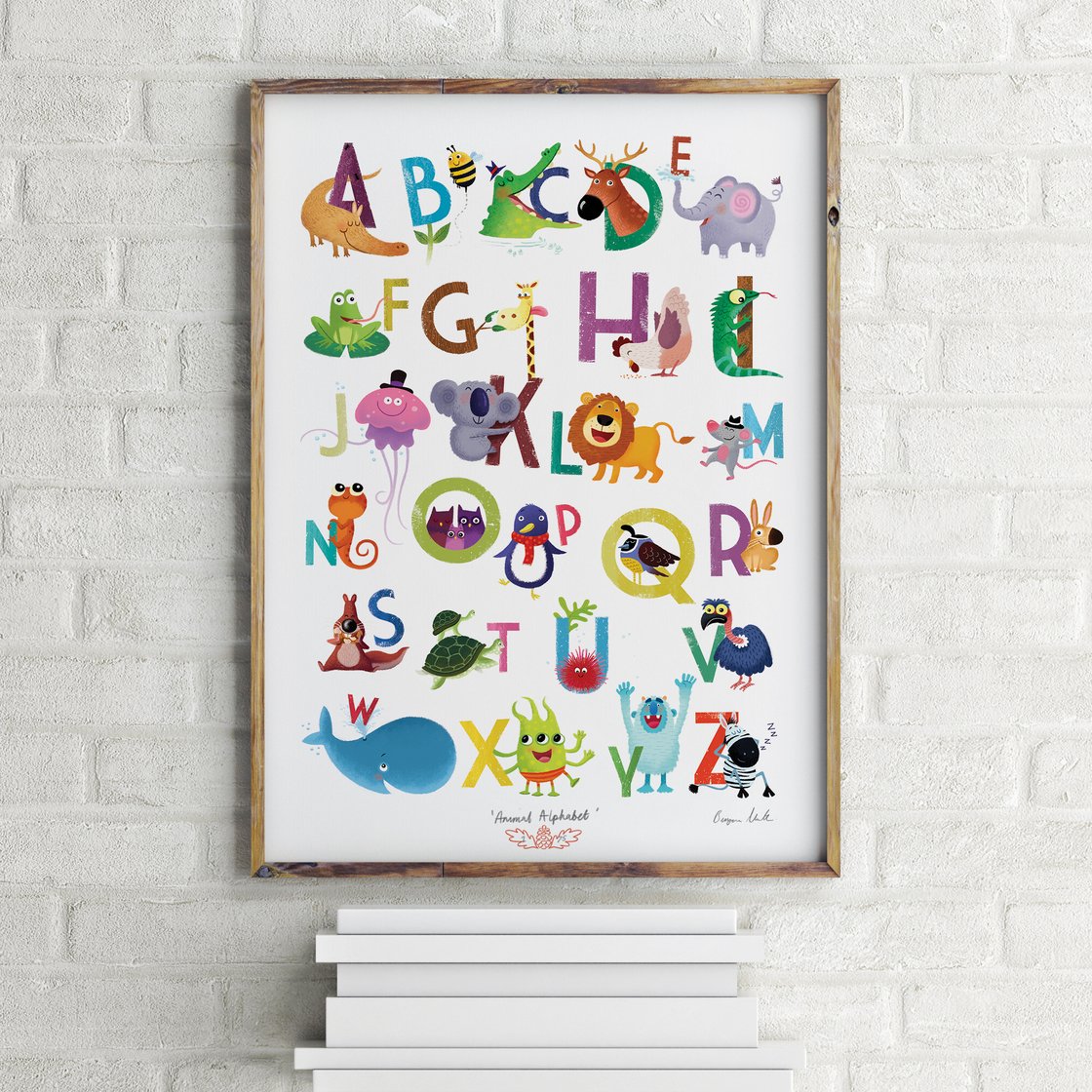 Image of Alphabet print - A3 Signed giclee print