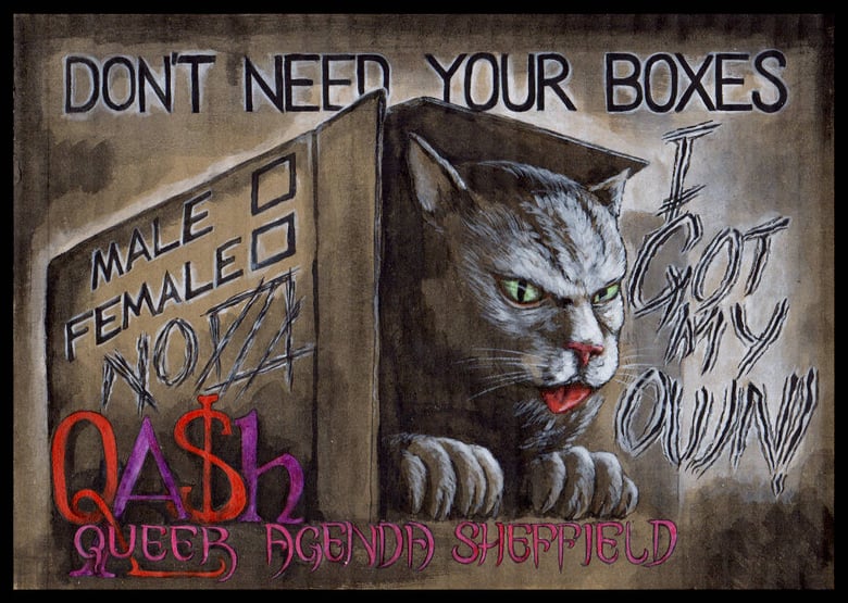 Image of QASh: "Don't Need Your Boxes" fine art print