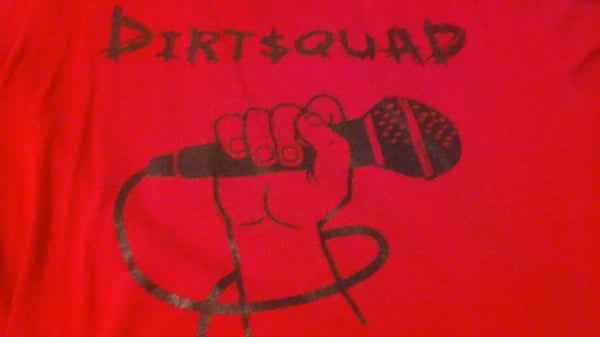 Image of Red Dirtsquad t shirt