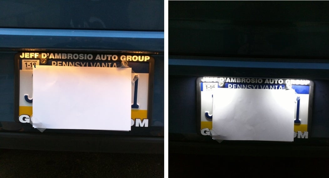 Image of LED License Plate Housings Crisp White-Error Free-Plug and play Fits: Many Audi Models