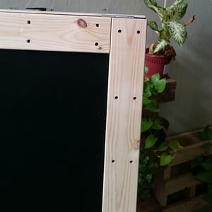 Medium Double Sided Standing Chalkboard with Pinewood Frame (90cm X 60cm)