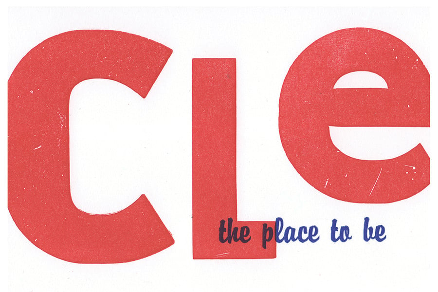 Image of 10 POSTCARDS - CLE place to be postcard