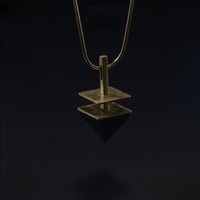Image 2 of SHIELDING POWER necklace // Shungite pyramid stone
