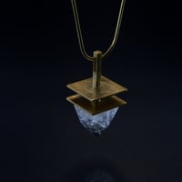 Image 2 of INTUITION necklace // Apophyllite pyramid crystal