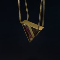 Image 2 of AMOUR-PROPRE necklace // Cobaltian Calcite crystal