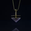 LOVE CONNECTION necklace // Rose Quartz pyramid crystal