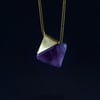 STABILITY necklace // Purple Fluorite crystal