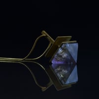 Image 3 of SERENITY WISDOM necklace // Amethyst pyramid crystal
