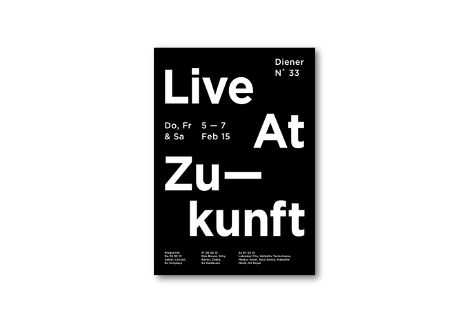 Image of Poster «Live At Zukunft»