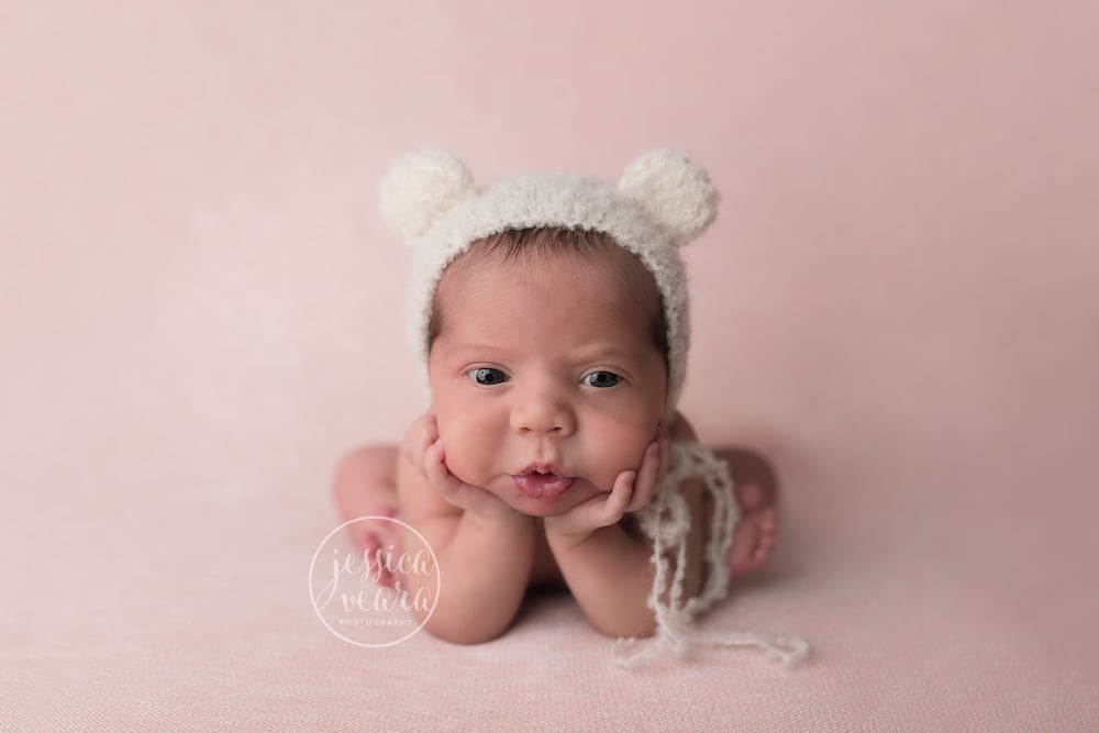 Image of {Teddy} Curly Alpaca Bear Bonnet