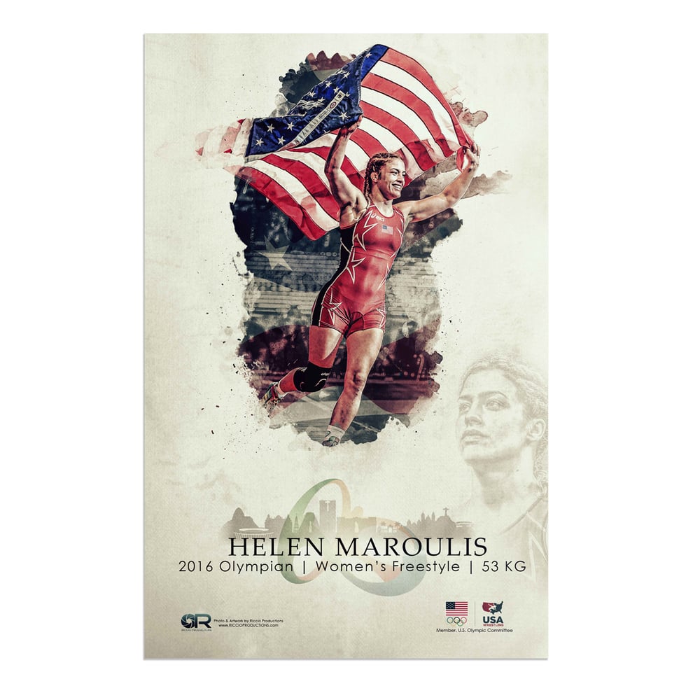 Image of Helen Maroulis 2016 SIGNED POSTER