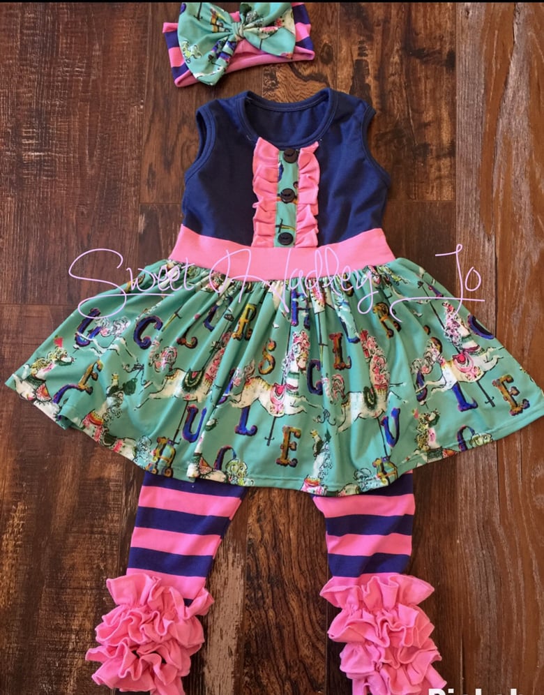 Image of "Sweet Carousel" Two piece pant set