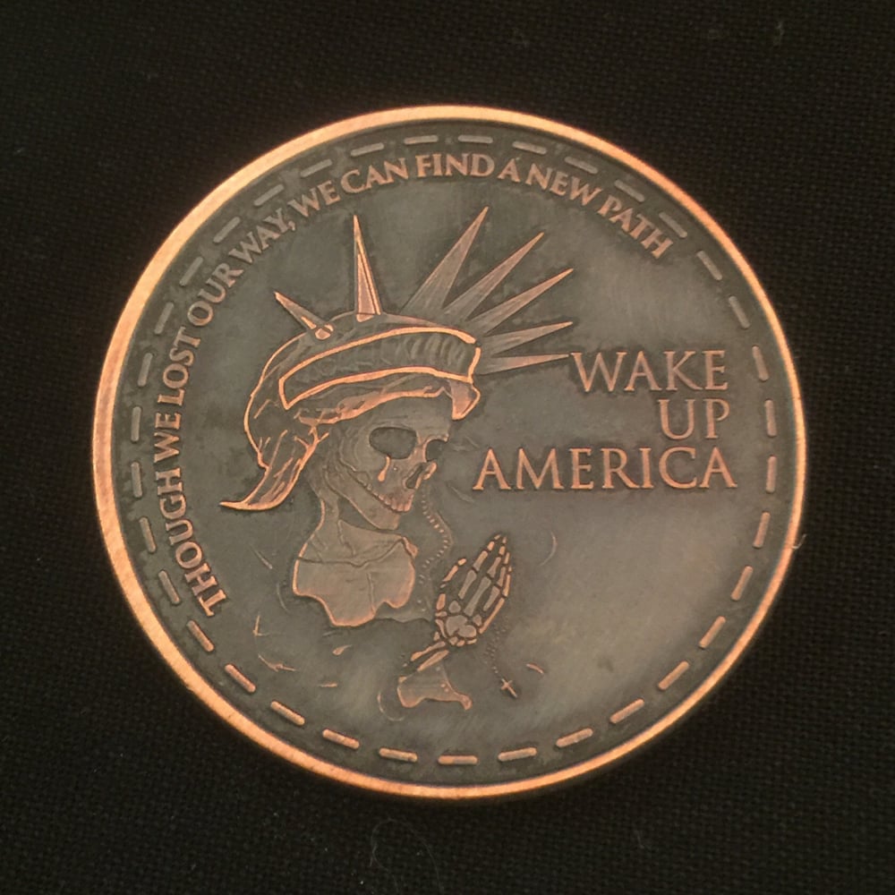 Image of Wake Up America 1oz Copper Coin