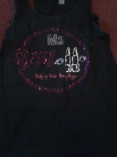 Image of Ms Danyelle Logo Screen Tee Tank Top w/Diamond Glitz