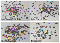 Image 2 of Silver Holo Fun-Shaped Glitters