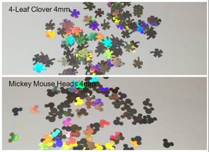 Image of Silver Holo Fun-Shaped Glitters