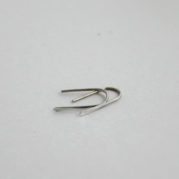 Image of Pointed Staple Earrings