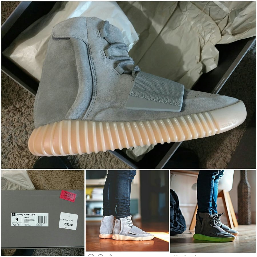 Image of Yeezy Boost 750 Size 9 "Glow in the Dark"