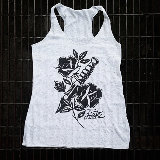 Image of Women's rose and knife tank top