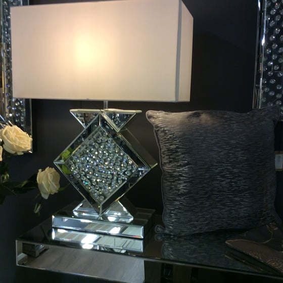 Image of Floating crystal table lamp