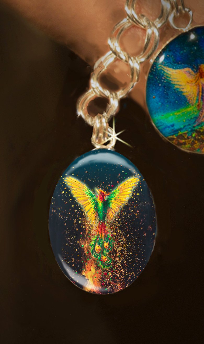 The Energy Art Store By Julia Watkins — Phoenix Rising Energy Charm