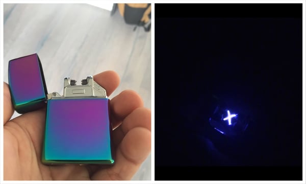 Image of x.edition double-arc taser + lighter RAINBOW