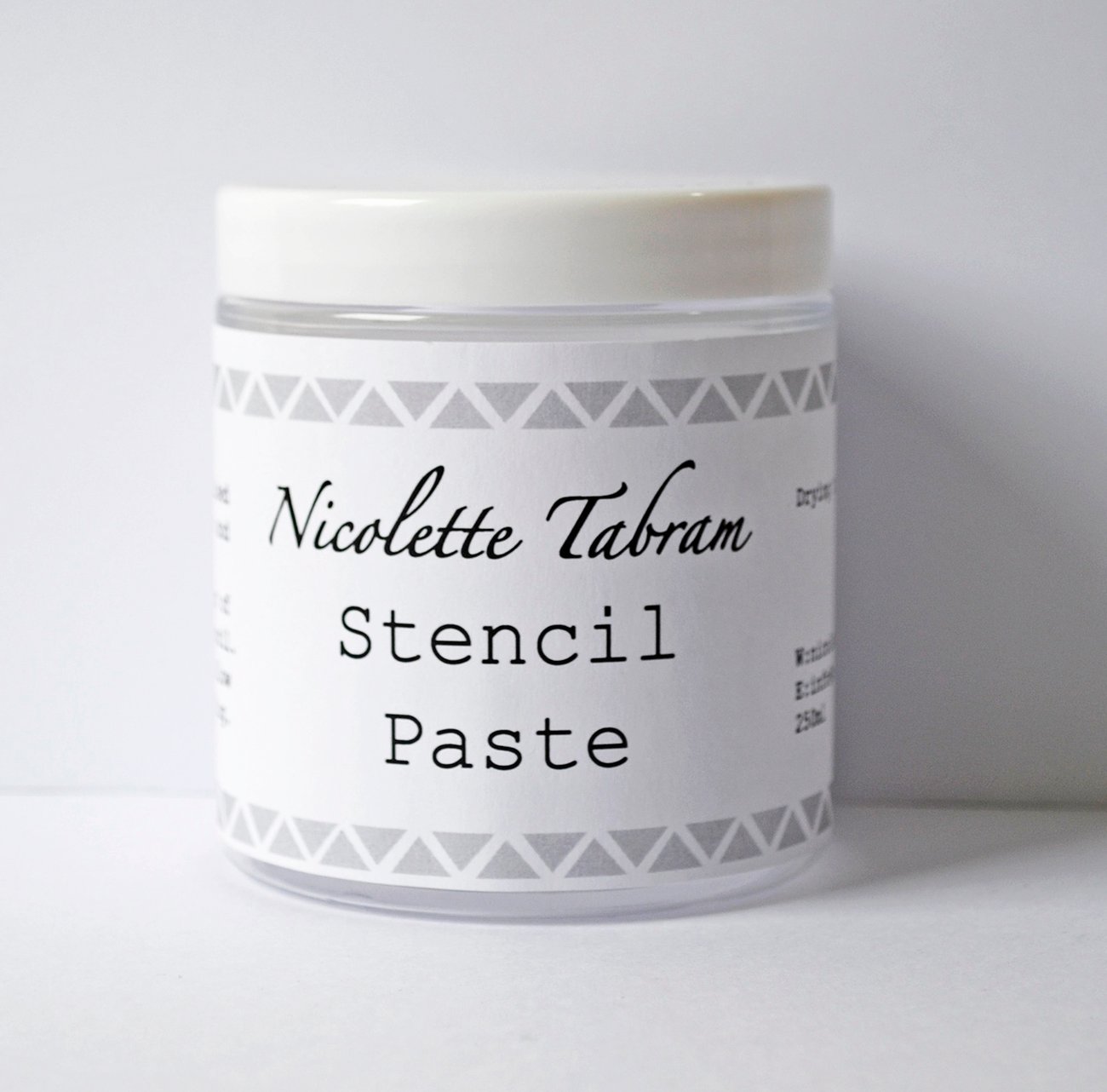 Stencil Paste 250ml Nicolette Tabram Stencils