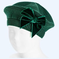 Image 3 of Condor velvet bow beret 