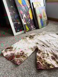 Image 7 of whimsical fae button up-cycled blouse (M)