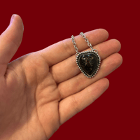 Black Heart Shaped Scorpion Necklace