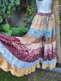 Image 1 of Patchwork trousers / Culottes- mint Tassle