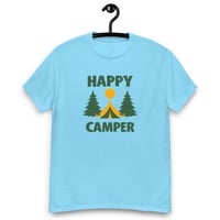Image 1 of Unisex classic tee, Happy Camper T-Shirt | Camping Outdoor Adventure Graphic Tee
