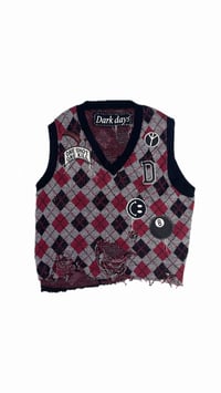 Image 1 of “TEACHER’S PET” 068 ARGYLE SWEATER VEST