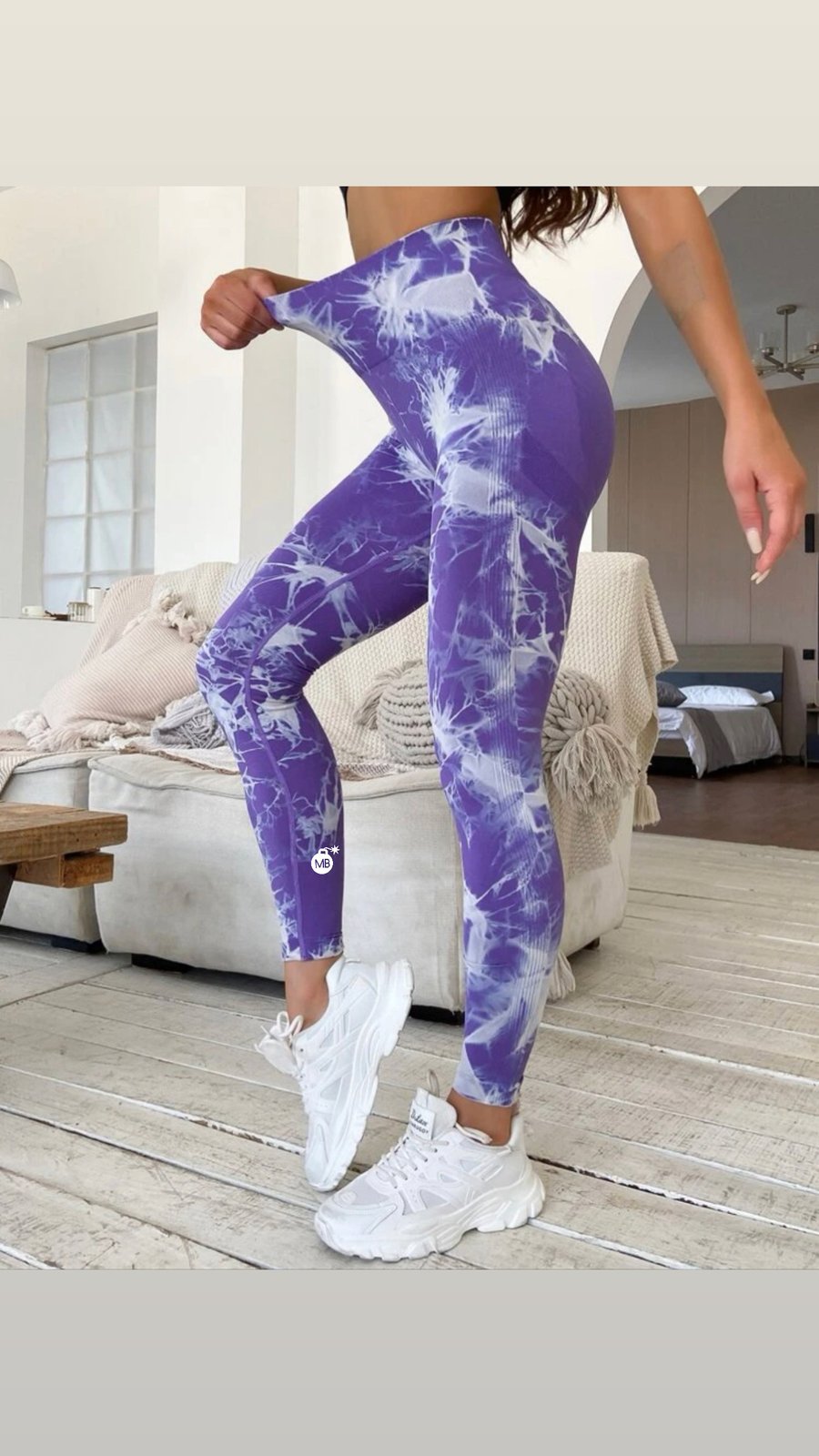 Lavender Swirl Leggings | Shop Muscle Bombshell
