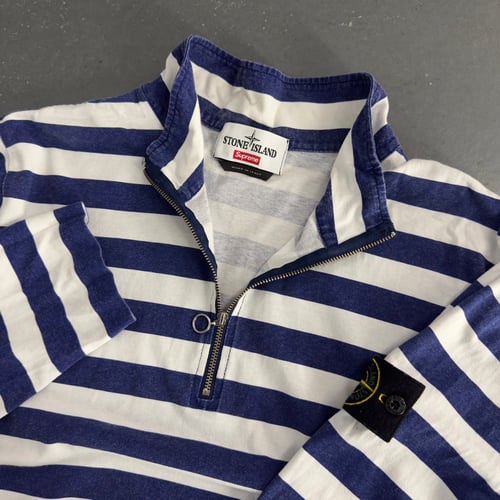 Image of SS 2016 Stone Island x Supreme 1/4 zip up, size large