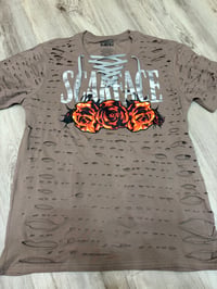 Image 1 of Large tan Scarface front/back lace destroyed