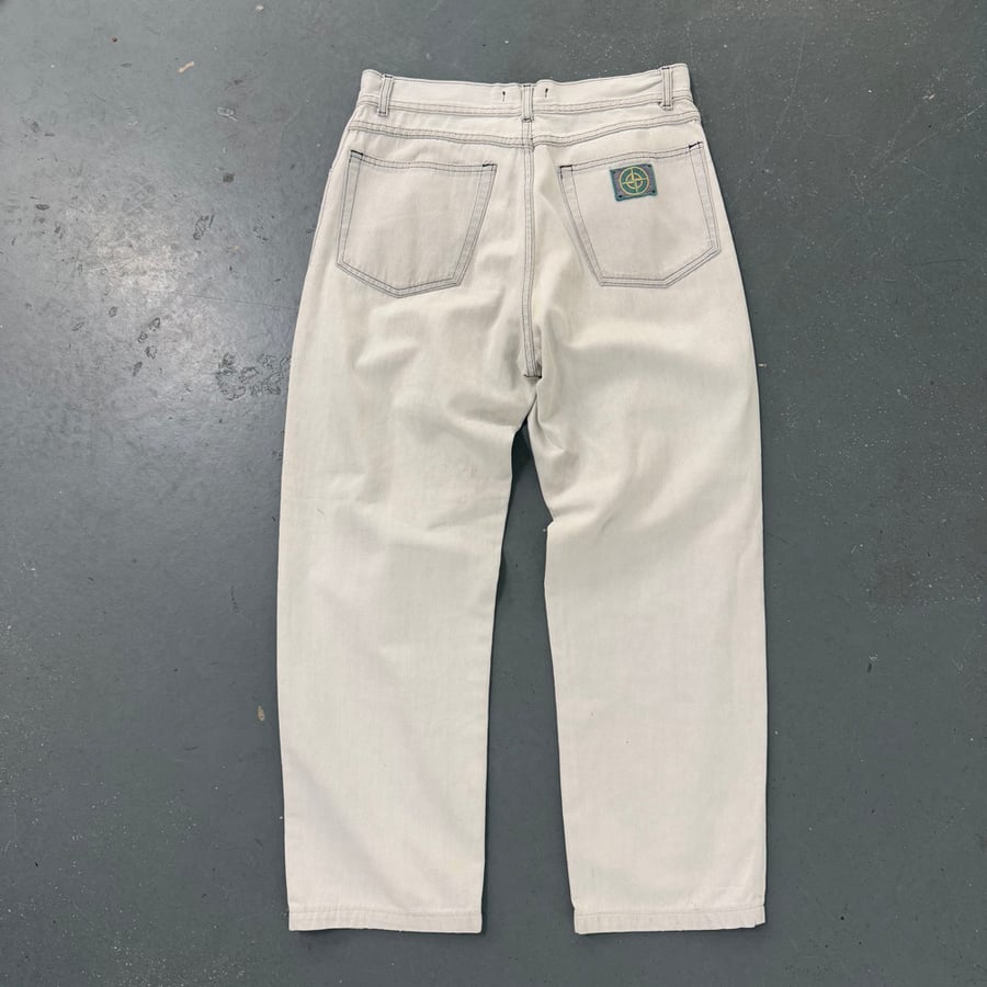 Image of 1990s Stone Island Contrast Stitch jeans, size 30