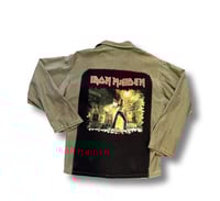 Image 1 of VINTAGE ARMY SHIRT JACKET IRON MAIDEN