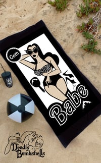 Goth Babe- Beach Towel 