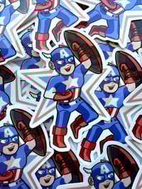 Image 1 of Comic Cap Vinyl Sticker