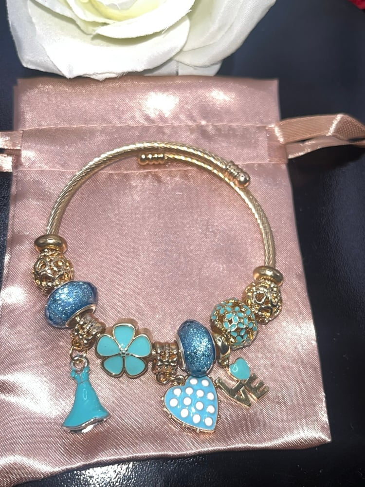 Image of Gold bracelet Turquoise