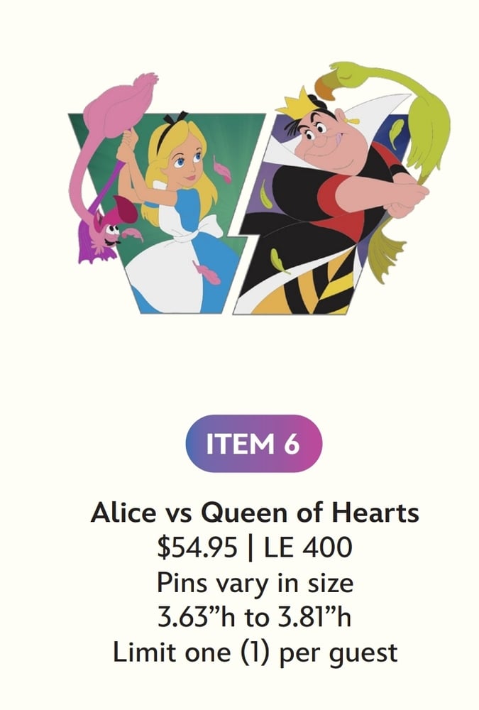 Image of Alice disney Heroes vs. villains wdi le 400 pin 