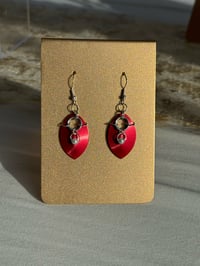 Image 4 of Gildry Scale & Pearl Earrings