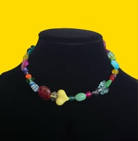 Image 1 of Coquette Glass Hearts Necklace 