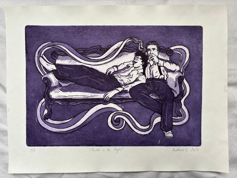 Image of Tender is the Night (intaglio print)