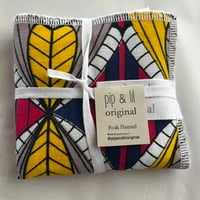 Pink Art Deco Ankara Posh Flannel