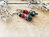 Cranberry Arabesque earrings